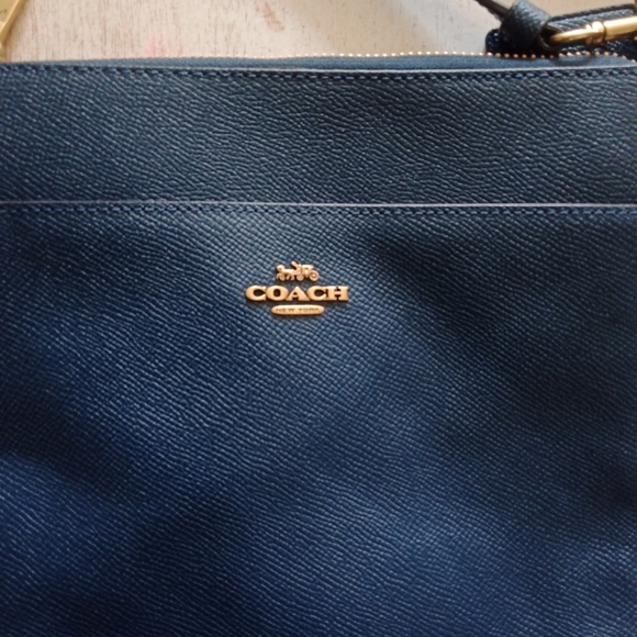 Coach Kitt Messenger Crossbody Bag Deep Blue - Picture 6 of 12